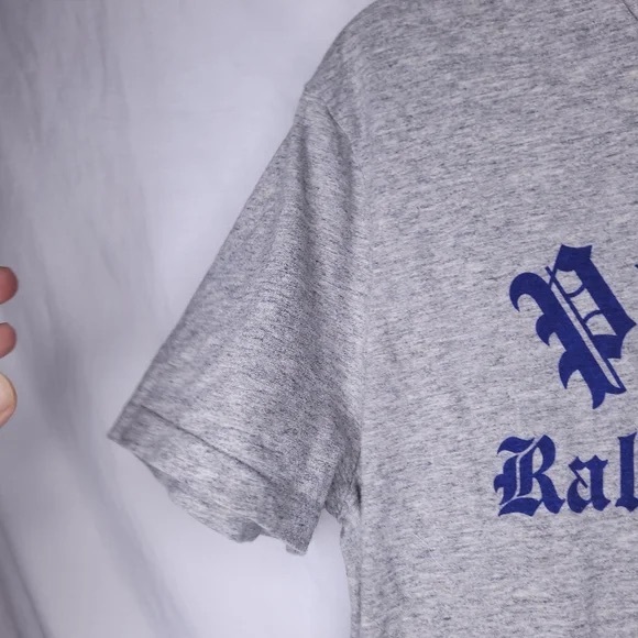 POLO RALPH LAUREN Women’s Grey Lion Crest Slim Fit T-Shirt Women’s Size XL - Picture 4 of 8